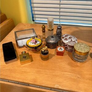 Perfume bottles and trinket boxes from 60s, 70s & 80s - MGM Grand hotel perfume